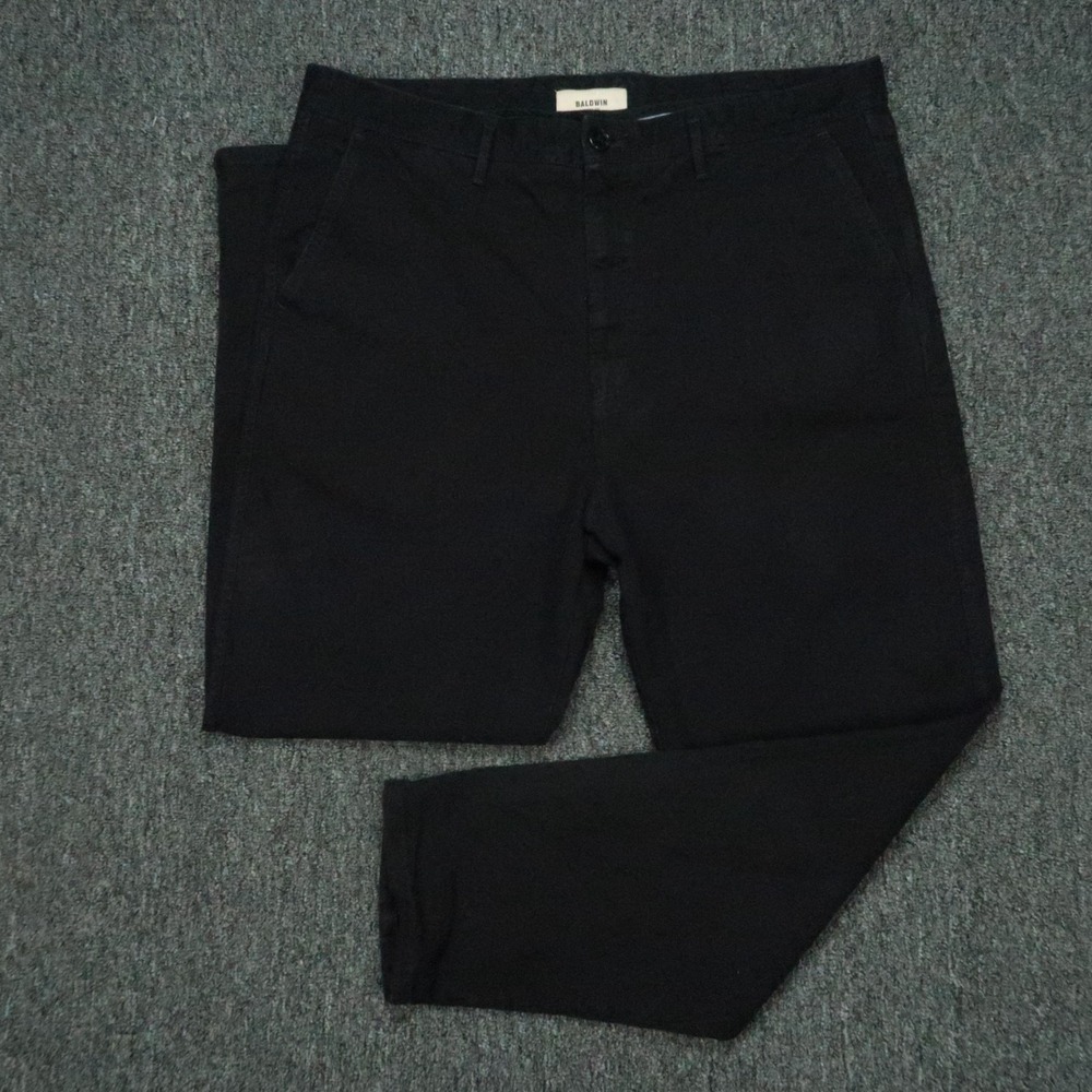 Baldwin Pants Men 36x31 Black Westline Extended Rise Relaxed‎ Fit